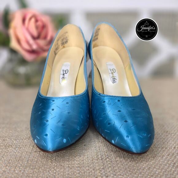 Dyeables Vintage Teal/Turquoise Sweet Dream Heels Size 7B - Picture 3 of 16
